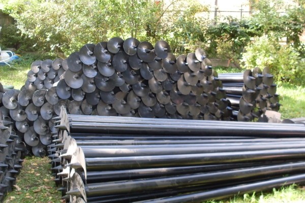 Винтовые сваи под баню - Строим баню или сауну