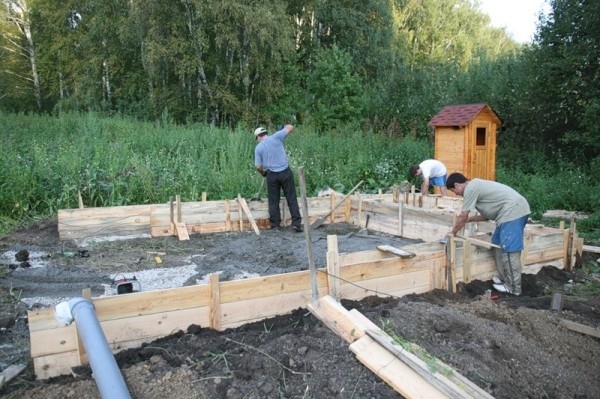 Простой фундамент для бани - Строим баню или сауну Простой фундамент для бани - Строим баню или сауну