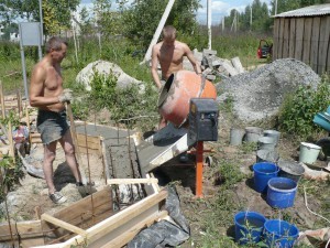 Простой фундамент для бани - Строим баню или сауну Простой фундамент для бани - Строим баню или сауну