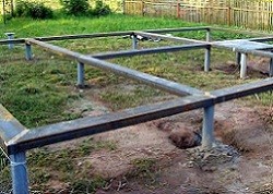 Винтовые сваи под баню - Строим баню или сауну