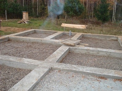 Простой фундамент для бани - Строим баню или сауну Простой фундамент для бани - Строим баню или сауну