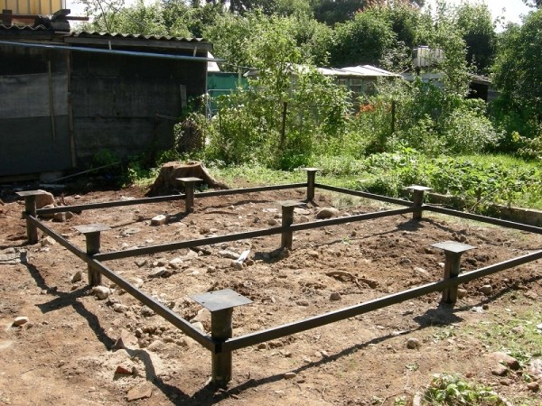 Простой фундамент для бани - Строим баню или сауну Простой фундамент для бани - Строим баню или сауну