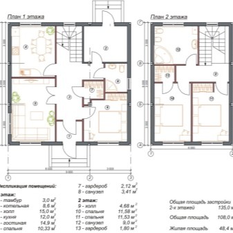 Дом на два поколения с общей кухней