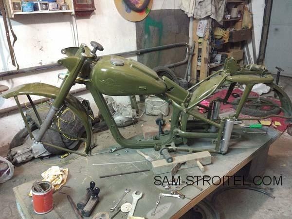 Восстановление мотоцикла Иж-49 1952 г.в