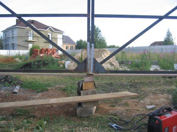 Калитка и ворота из профлиста своими руками: устройство и пошаговая инструкция