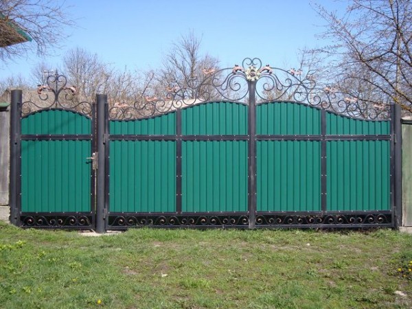 Калитка и ворота из профлиста своими руками: устройство и пошаговая инструкция