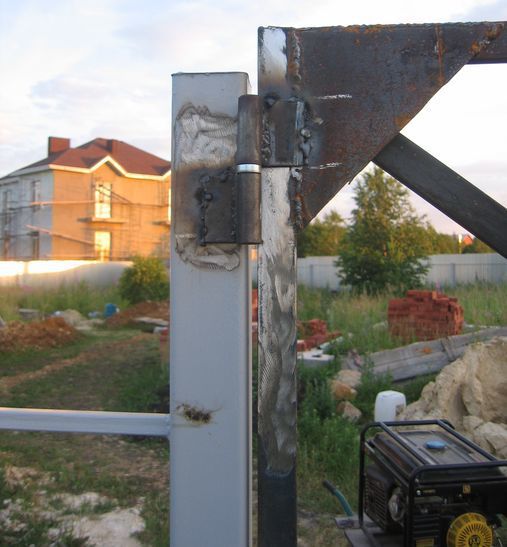 Калитка и ворота из профлиста своими руками: устройство и пошаговая инструкция