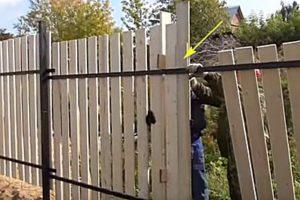 Деревянный забор на металлических столбах своими руками: пошаговая инструкция + фото