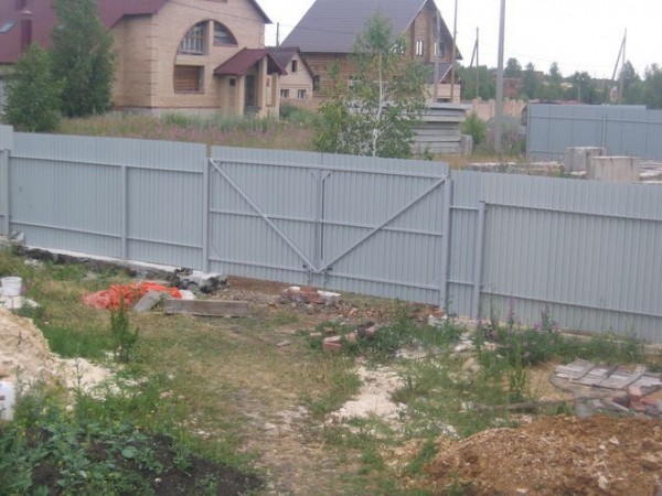 Калитка и ворота из профлиста своими руками: устройство и пошаговая инструкция