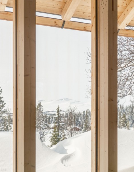 Скандинавская деревянная хижина в дикой природе Скандинавская деревянная хижина в дикой природе