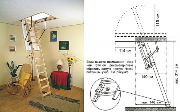 Лестница раскладная на чердак своими руками с люком: пошаговая инструкция Лестница раскладная на чердак своими руками с люком: пошаговая инструкция