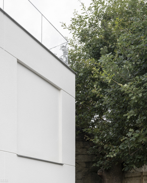 Скульптурная бетонная вилла в суровом рельефе Скульптурная бетонная вилла в суровом рельефе