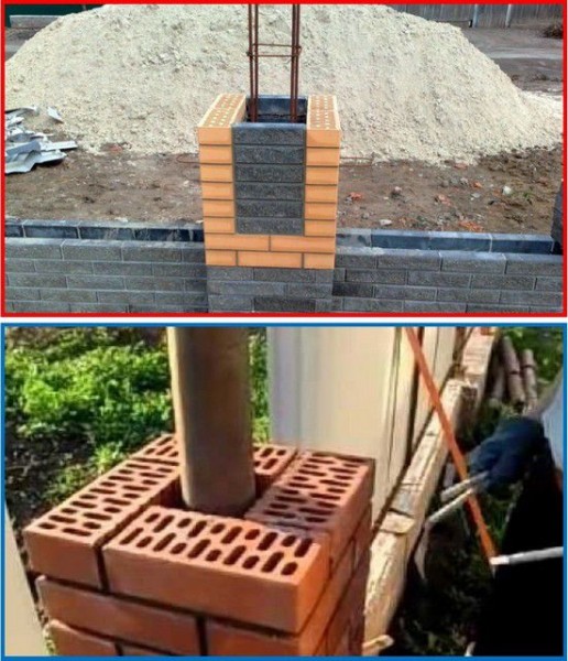 Кирпичные столбы для забора своими руками: пошаговая инструкция Кирпичные столбы для забора своими руками: пошаговая инструкция