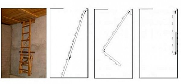 Лестница раскладная на чердак своими руками с люком: пошаговая инструкция Лестница раскладная на чердак своими руками с люком: пошаговая инструкция