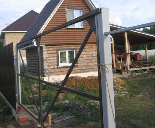 Калитка и ворота из профлиста своими руками: устройство и пошаговая инструкция