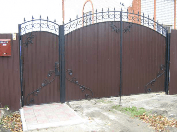 Калитка и ворота из профлиста своими руками: устройство и пошаговая инструкция