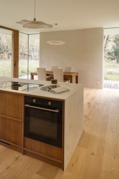 Биоклиматический дом, объединяющий традиционную и современную архитектуру