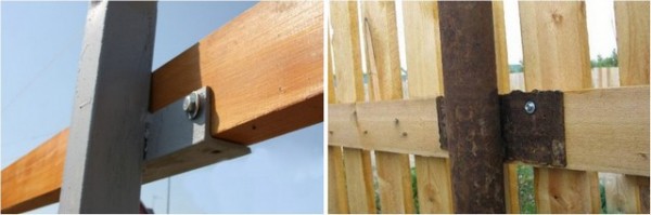 Деревянный забор на металлических столбах своими руками: пошаговая инструкция + фото