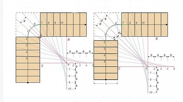 Забежная лестница своими руками: схемы + пошаговая инструкция с фото Забежная лестница своими руками: схемы + пошаговая инструкция с фото