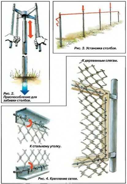 Забор из рабицы своими руками: пошаговый процесс изготовления и монтажа Забор из рабицы своими руками: пошаговый процесс изготовления и монтажа