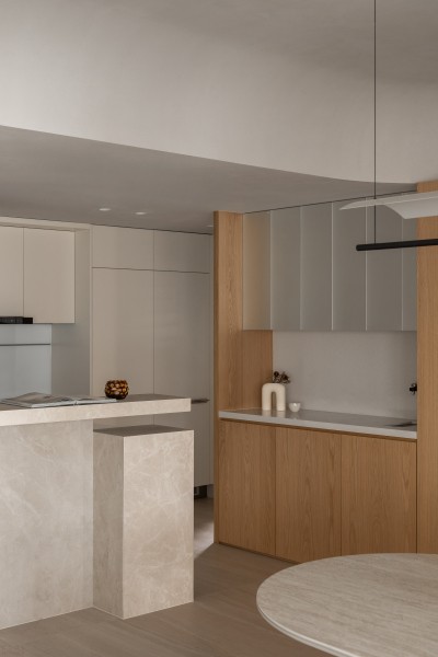 Квартира с плавным изогнутым дизайном Квартира с плавным изогнутым дизайном