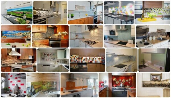 Какие бывают фартуки для кухни: ТОП-11 лучших вариантов, советы по выбору, особенности и уход