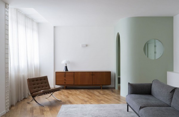 Современный лофт с историческим характером Современный лофт с историческим характером