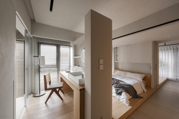 Квартира с плавным изогнутым дизайном Квартира с плавным изогнутым дизайном