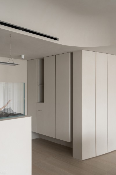 Квартира с плавным изогнутым дизайном Квартира с плавным изогнутым дизайном