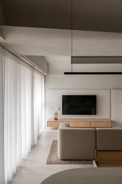 Квартира с плавным изогнутым дизайном Квартира с плавным изогнутым дизайном