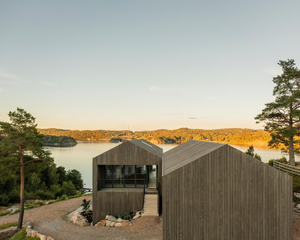 Современная вилла в суровом скандинавском ландшафте