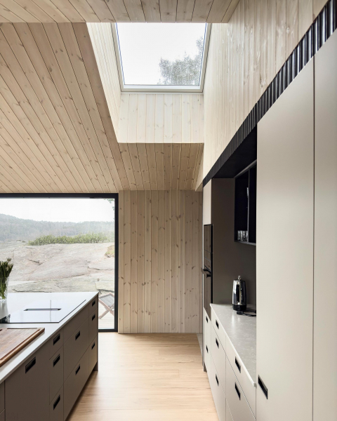 Современная вилла в суровом скандинавском ландшафте