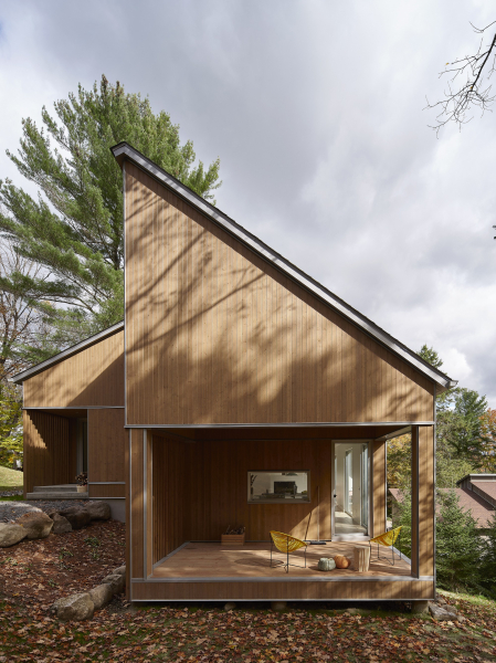 Шале, вдохновленное морфологией места