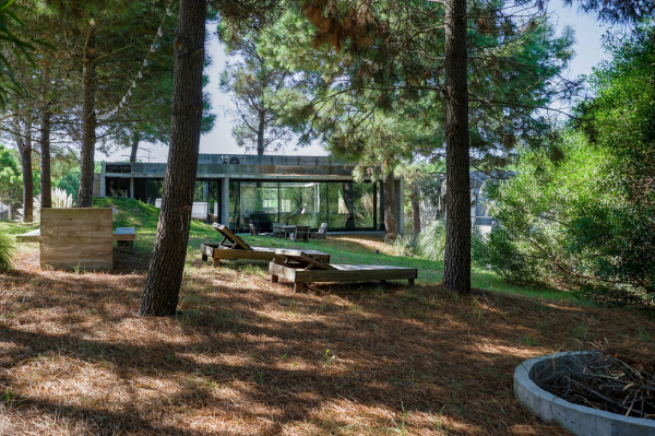 Бетонный дом в природных дюнах