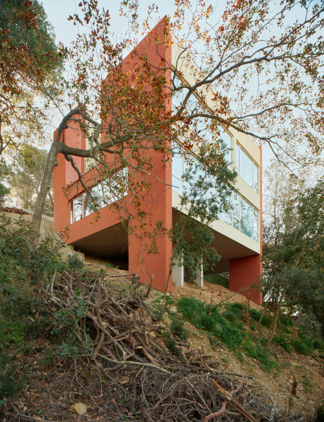 Дом, адаптированный к экстремально крутому склону Дом, адаптированный к экстремально крутому склону