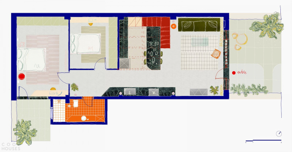 Многоуровневый лофт с индустриальной атмосферой Многоуровневый лофт с индустриальной атмосферой